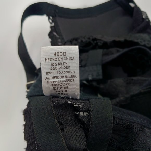 RAMPAGE INTIMATES 40DD BLACK LACE BRA - Picture 7 of 14